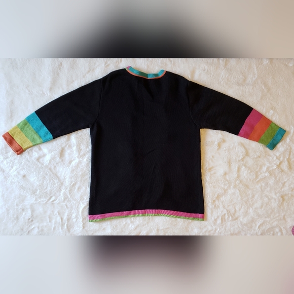 Cadigan handknited with fruits design - Picture 5 of 9